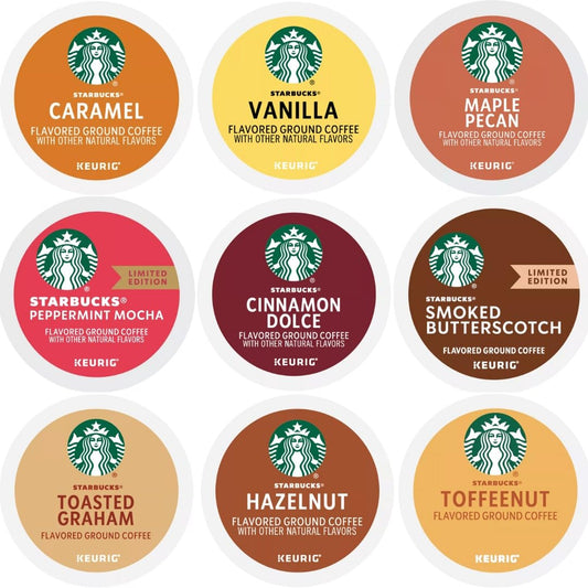 Starbucks-K-Cups---Muestra-con-sabor-a-caramelo,-vainilla,-nuez-de-moca3410