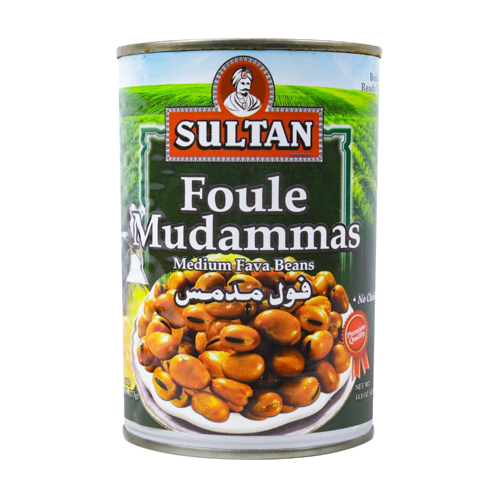 Sultan-Brand-Foule-Mudammas,-Medium-Fava-Beans,-High-in-Dietary-Fiber,-No-104