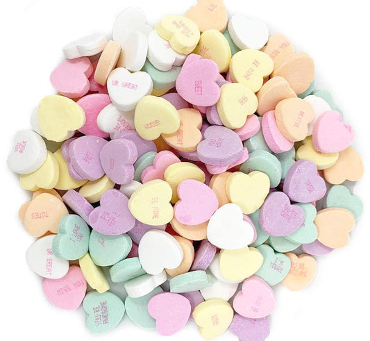 Candy-Shop-Conversation-Hearts,-Assorted-Pastel-Colors,-Sweet-1715