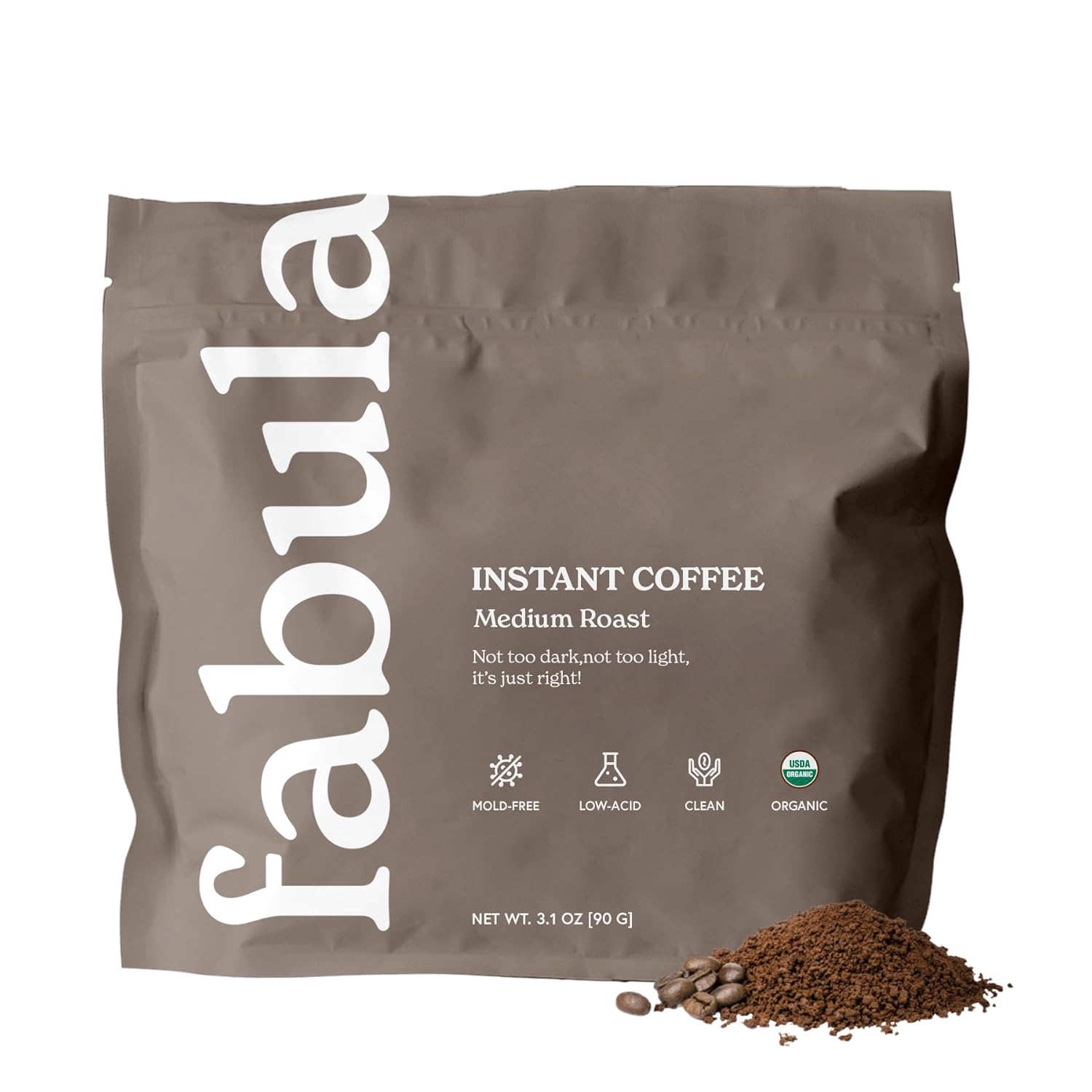 Fabula-Café-instantáneo-orgánico,-bajo-en-ácido,-sin-moho,-tostado-medio,-oz,2063