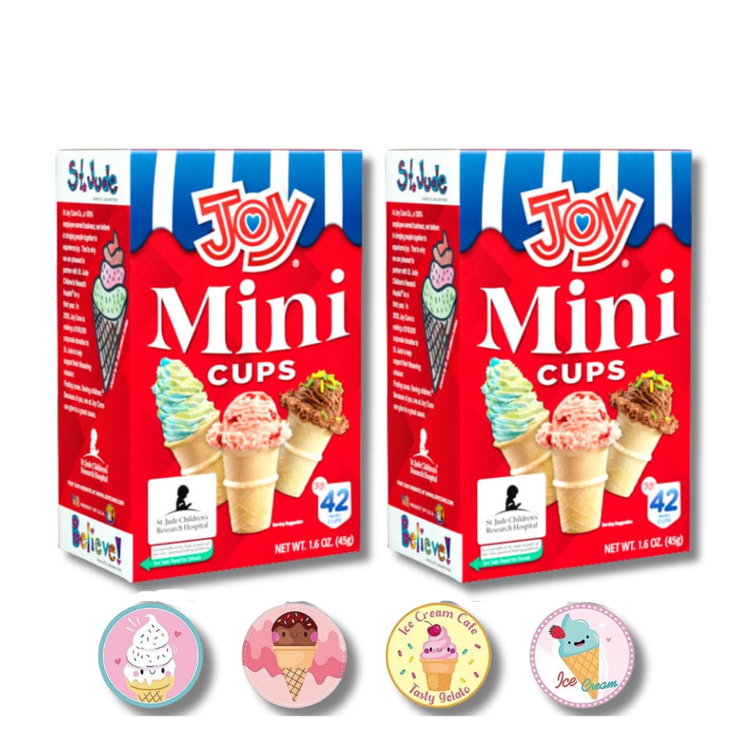 Joy-Ice-Cream-Cones---Pack-of-2---Mini-Flat--Bottom-Cups---4-1033