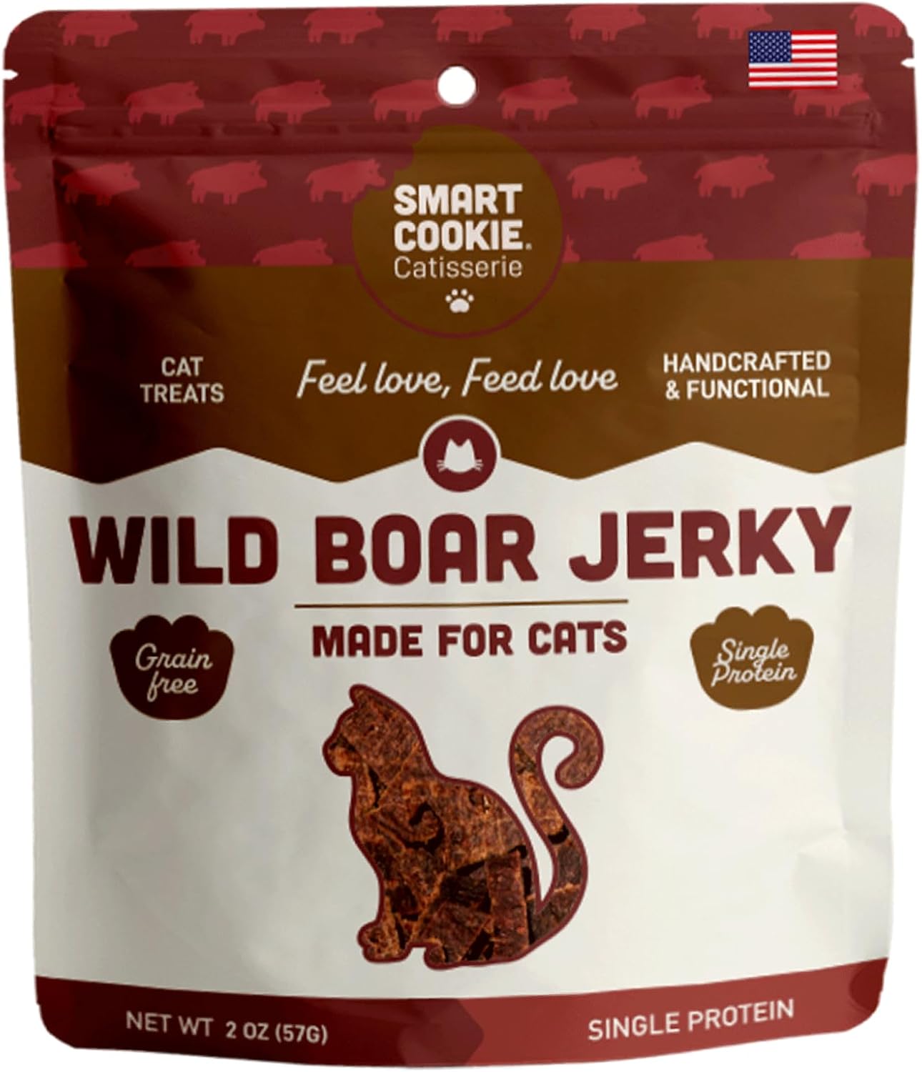 Smart-Cookie-Wild-Boar-Jerky-Cat-Treats-–-Single-Ingredient,-High-Protein,-Grain-Free,-111