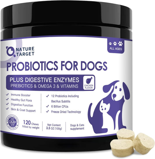 NATURE-TARGET-Probiotics-for-Dogs,-6-Billion-Freeze-Dried-Dog-Probiotics-Prebiotics-529