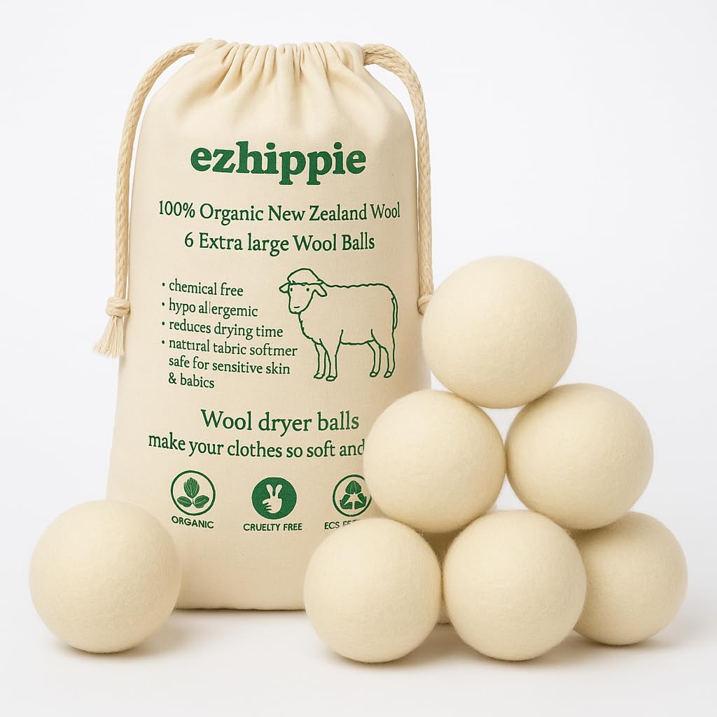Ezhippie-Quality-Wool-Dryer-Balls---6-XL-Pack---1000+-Loads-496