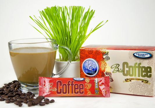 Bio-Coffee--NEW!---First-Organic-Instant-Non-dairy-Alkaline-Coffee-(12-Sachet-Box)-2937