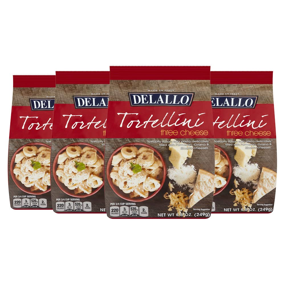 DeLallo-Three-Cheese-Tortellini-Pasta,-8.8-oz-Bag,-226