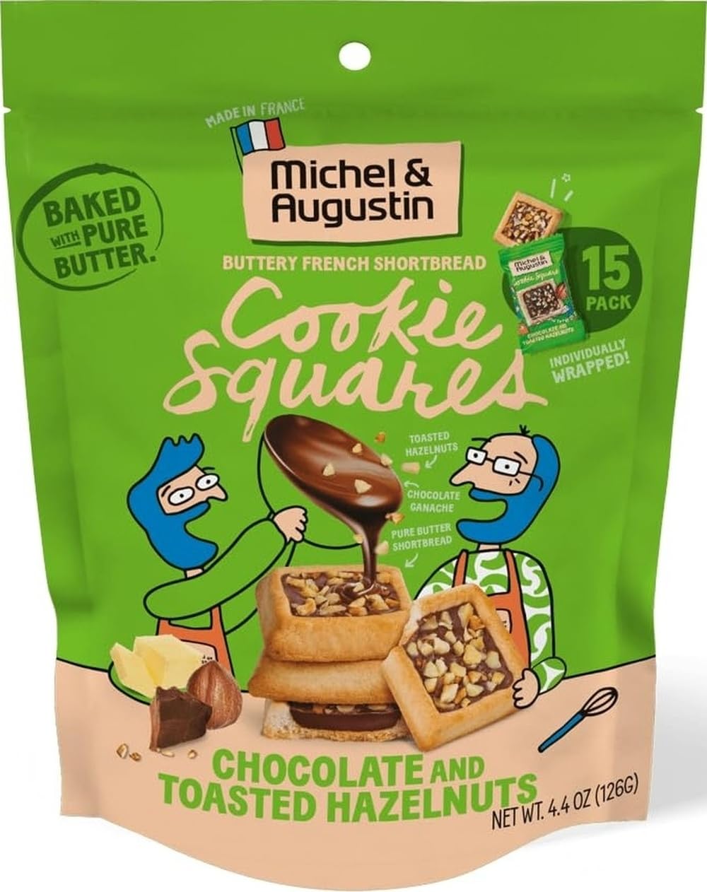 Michel-&-Augustin-Chocolate-Hazelnut-Shortbread-Cookies,-15ct-Bag--------55