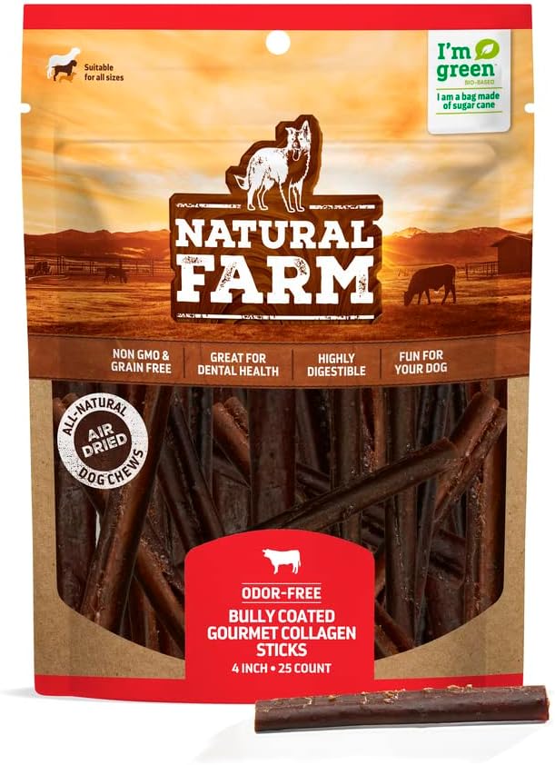 Bully-Coated-Gourmet-Collagen-Sticks-(4-Inch,-25-3372