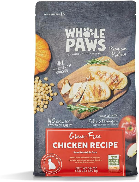 Whole-Paws-by-Whole-Foods-Market,-Grain-Free-Adult-Cat-Food,-Organic-Chicken-Recipe,-1320