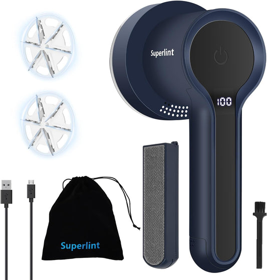 SUPER-LINT-Electric-Fabric-Shaver,-Sweater-Shaver-with-LED-Display,-3124