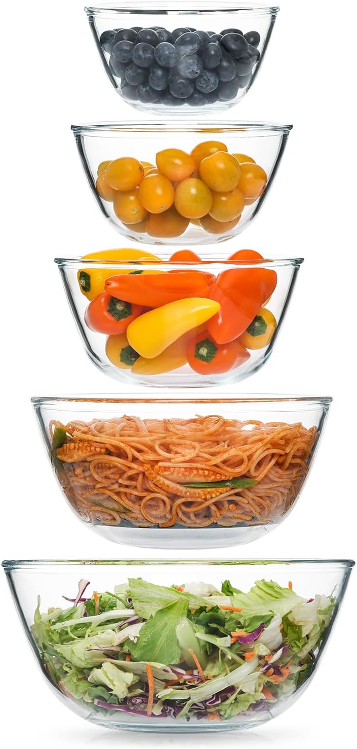 5pc-Glass-Mixing-Bowls-Sets-(4.65QT,-2.80QT,-1.64QT,-1.16QT,-0.85QT),-128