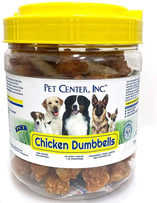 Pet-Center-Inc.-(PCI)---Chicken-Dumbbells,-1lb.---Adult-Dog-Treat---334