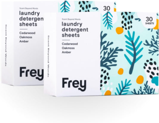 FREY-Laundry-Detergent-Sheets-–-Cedar-Grove-Scent-|-Plant-Derived-|-60-28