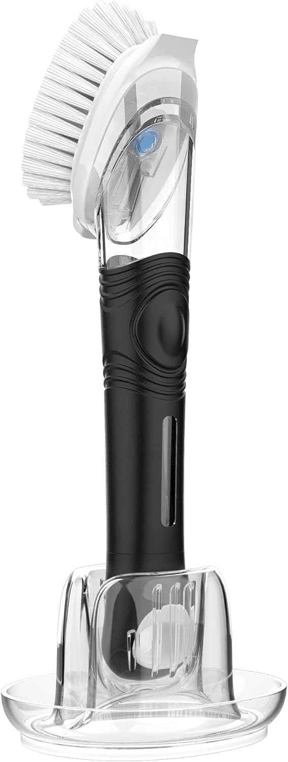 MR.SIGA-Soap-Dispensing-Dish-Brush-Storage-Set,-Kitchen-Brush-with-Holder-for-Pot-Pan-Sink-1282