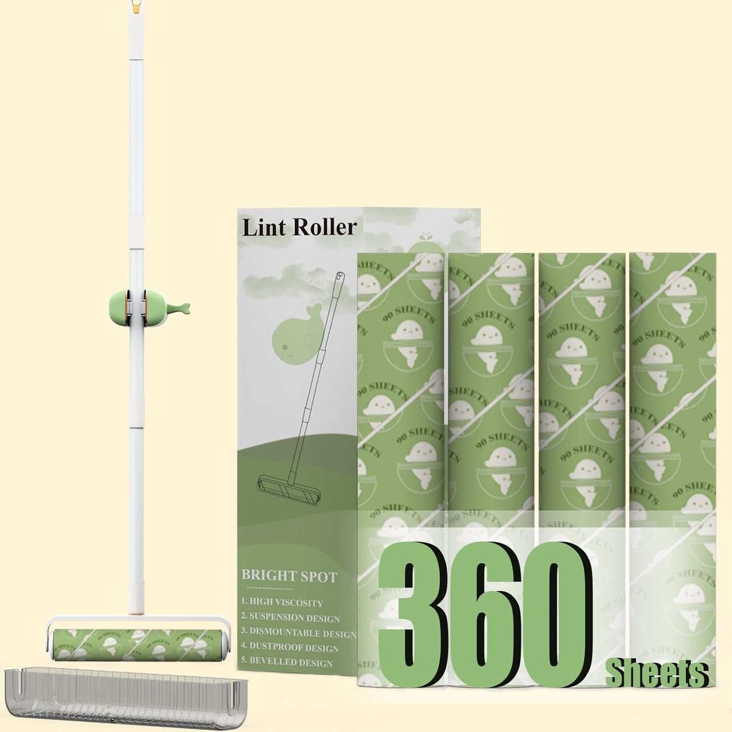 Super-Sticky-Large-Lint-Rollers-for-Floor-Carpets,-9.45''-Cat-3252