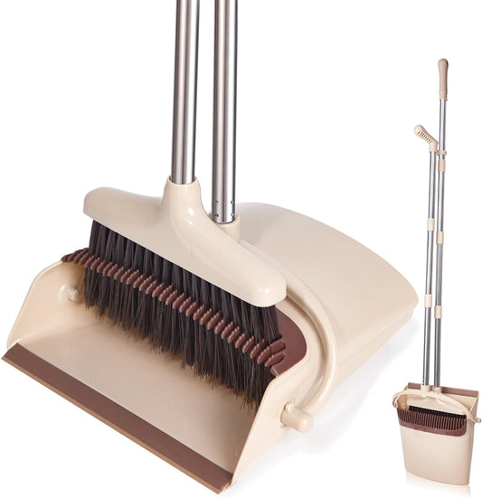 Broom-and-Dustpan-Set-with-Long-Handle,-Light-Weight-Stainless-5297