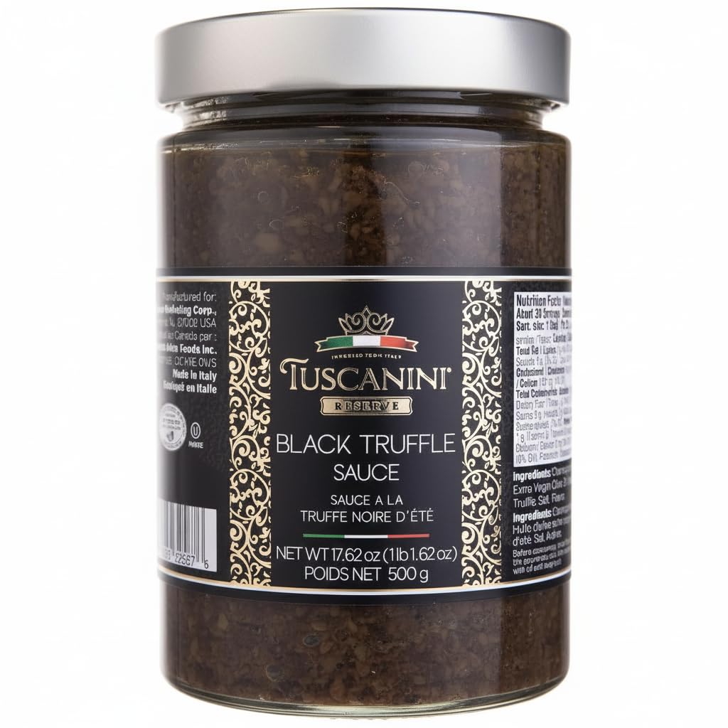 Tuscanini-Reserve-Black-Summer-Truffle-Sauce,-17.6oz-|-For-Drizzling-over-Meat,-486
