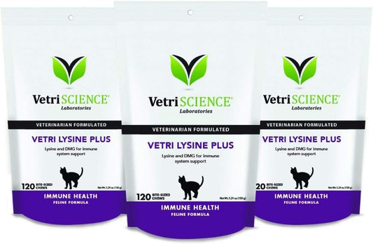 VETRISCIENCE-Laboratories---Vetri-Lysine-Plus,-120-Bite-Sized-Chews,-3-Pack--1059