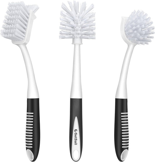 SetSail-Dish-Brush-Set-of-3-with-Bottle-Brush,-Dish-5501