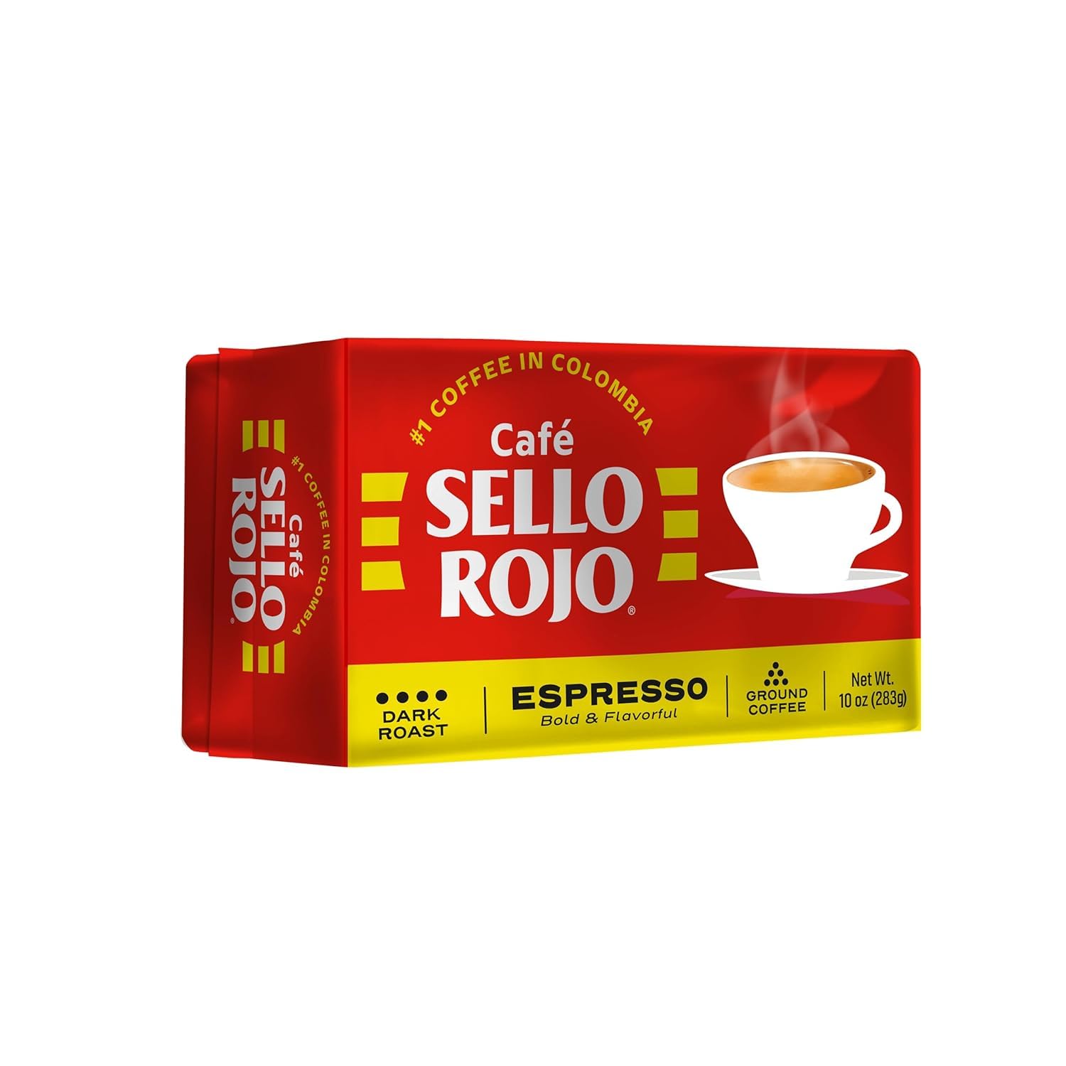 Sello-Rojo-Espresso-Brick,-10-oz---Bold-&-Flavorful-Colombian-Ground-Coffee-2977