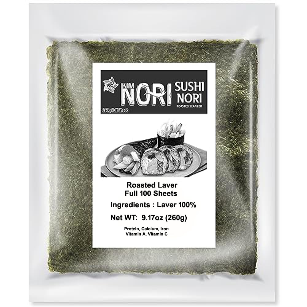 KIMNORI-Sushi-Nori-Seaweed-Sheets-Yaki-Roasted-Rolls-Wraps-Resealable-Bag-1-Laver-Premium-1023