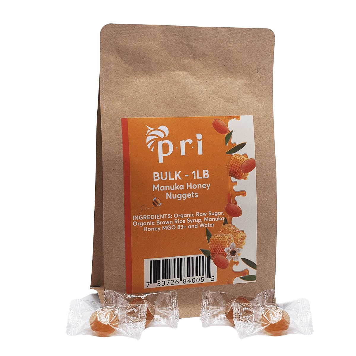 P.R.I-Manuka-Honey-Nuggets,-Sweet-and-All-Natural-Hard-Candy-Treat,-1-Bulk---766