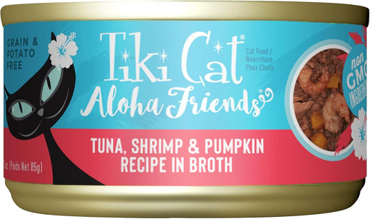 Tiki-Cat-Aloha-Friends-Wet-Cat-Food,-Tuna,-Shrimp-&-Pumpkin,-3-oz.-819
