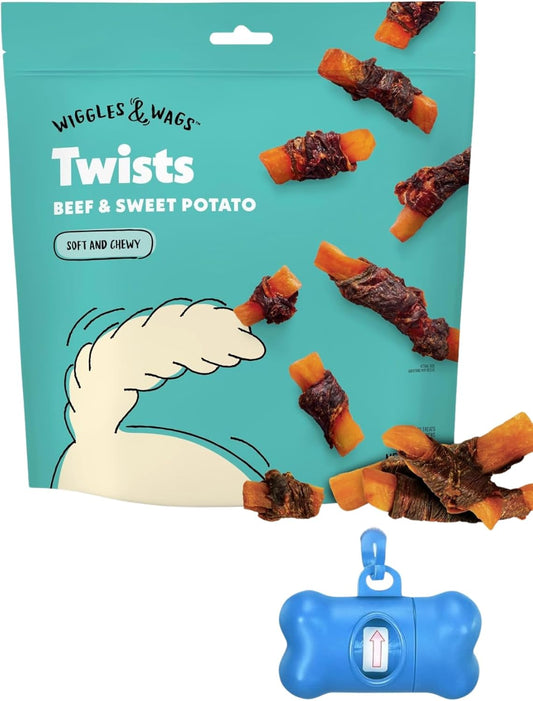 Wiggles-&-Wags-Twists-Dog-Treats,-Beef-&-Sweet-Potato,-Soft-Chewy,-1087