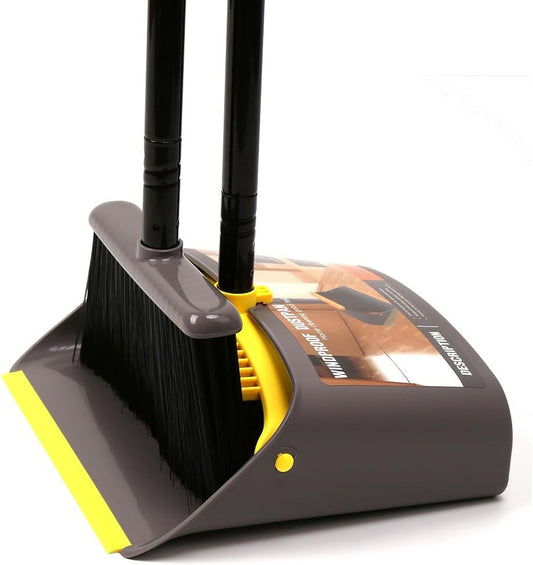 TreeLen-Broom-with-Dustpan-Combo-Set,Stand-up-Dust-Pans-with-3241