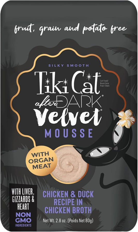 Tiki-Cat-After-Dark-Velvet-Mousse-Chicken-&-Duck,-2.8-oz.-Pouch-(Pack-695