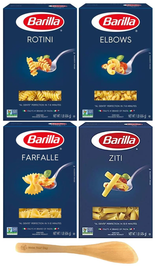 Barilla-Pasta,-Rotini,-Elbows,-Farfalle,-and-Ziti,-16-1497
