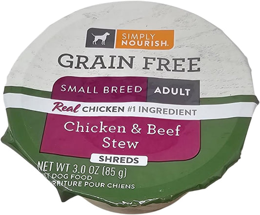 SIMPLY-NOURISH-6-Grain-Free-Small-Breed-Adult-Dog-Chicken-&-Beef-Stew-(Shreds)-286