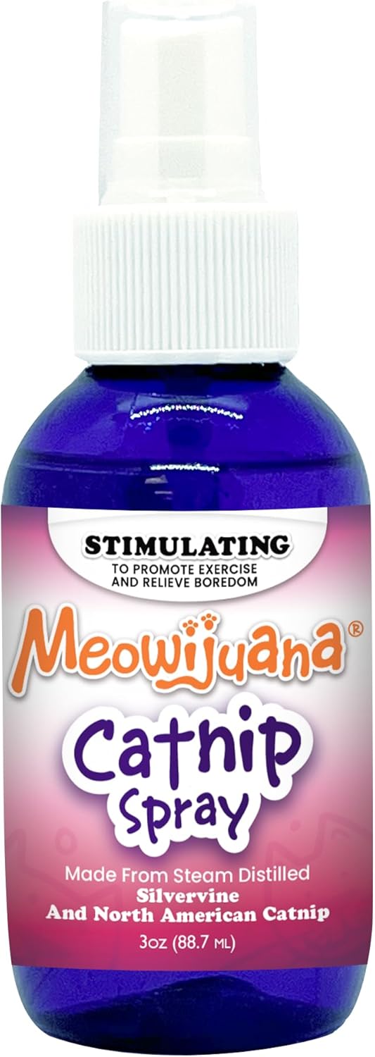 Meowijuana-Catnip-&-Silvervine-Spray-for-Cats,-3-oz-|-Dual-Herb-Mist-|-1319