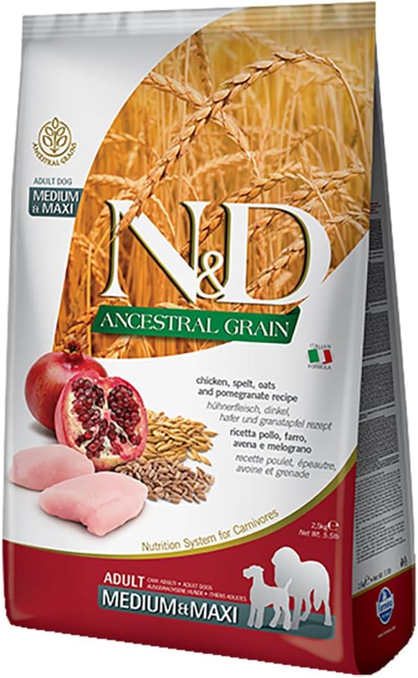 Farmina-Natural-And-Delicious-Ancestral-Low-Grain-Formula-Dry-Dog-Food,-26.5-Pound,-Lamb---235