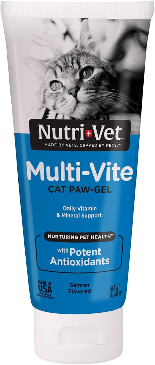 Nutri-Vet-Cat-Multivitamin,-Daily-Cat-Vitamins,-Paw-Gel,-Salmon-Flavor,-3oz-|-Multivitamin-1444