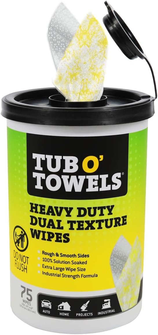 Tub-O’-Towels-TW75-Heavy-Duty-10"-x-12"-Size-Multi-Surface-4026