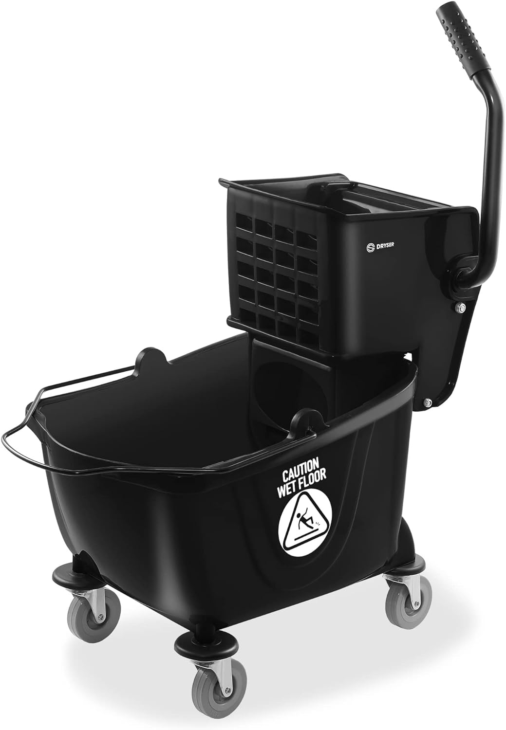 Dryser-Commercial-Mop-Bucket-with-Side-Press-Wringer,-26-Quart,-894