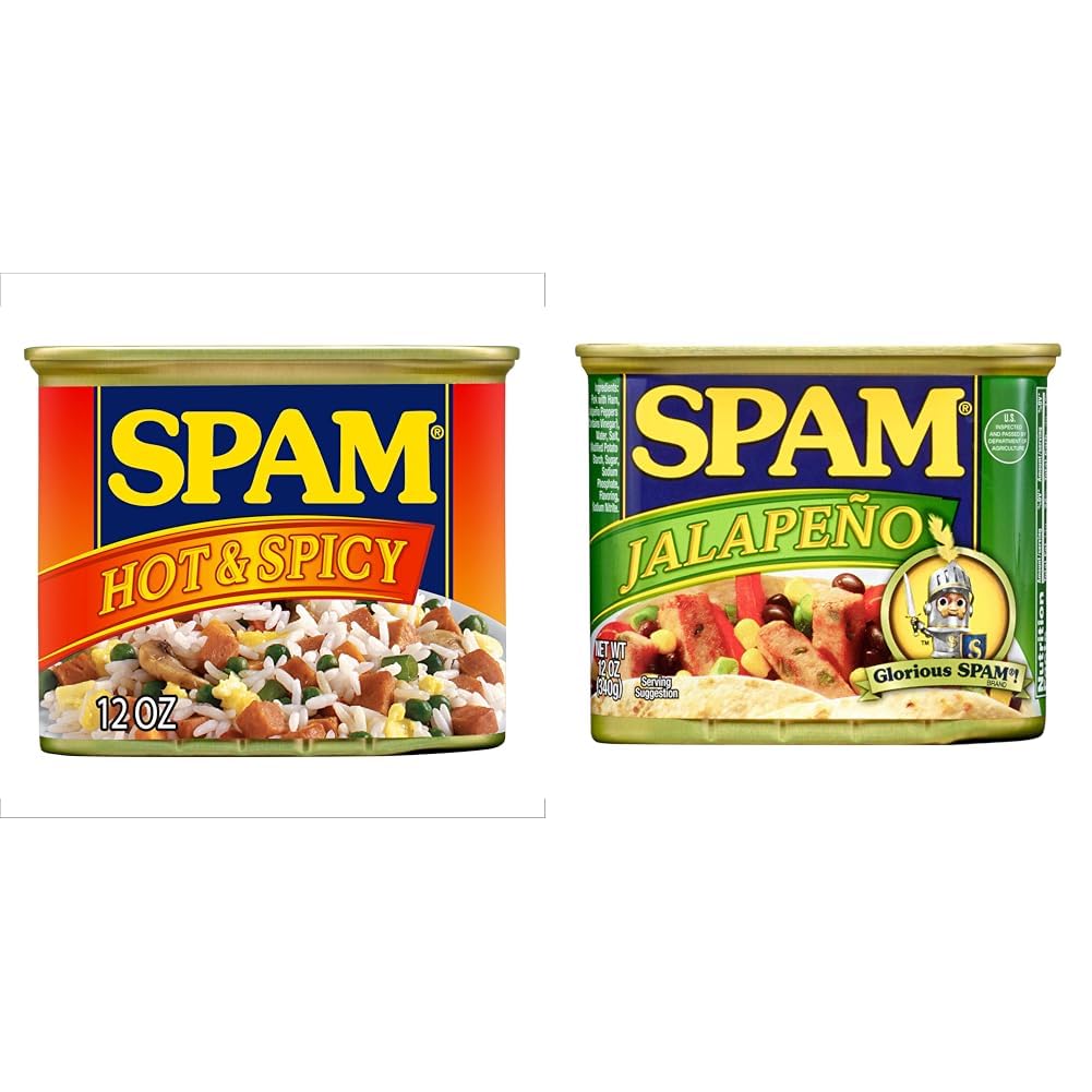 SPAM-Hot-&-Spicy-and-SPAM-Jalapeño,-12-Ounce-Can-------354