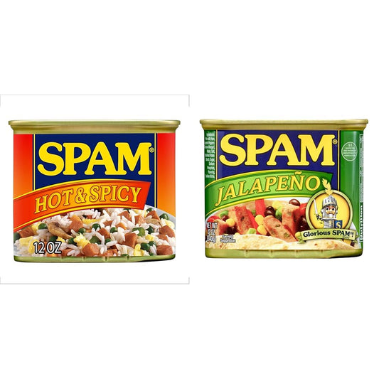 SPAM-Hot-&-Spicy-and-SPAM-Jalapeño,-12-Ounce-Can-------354