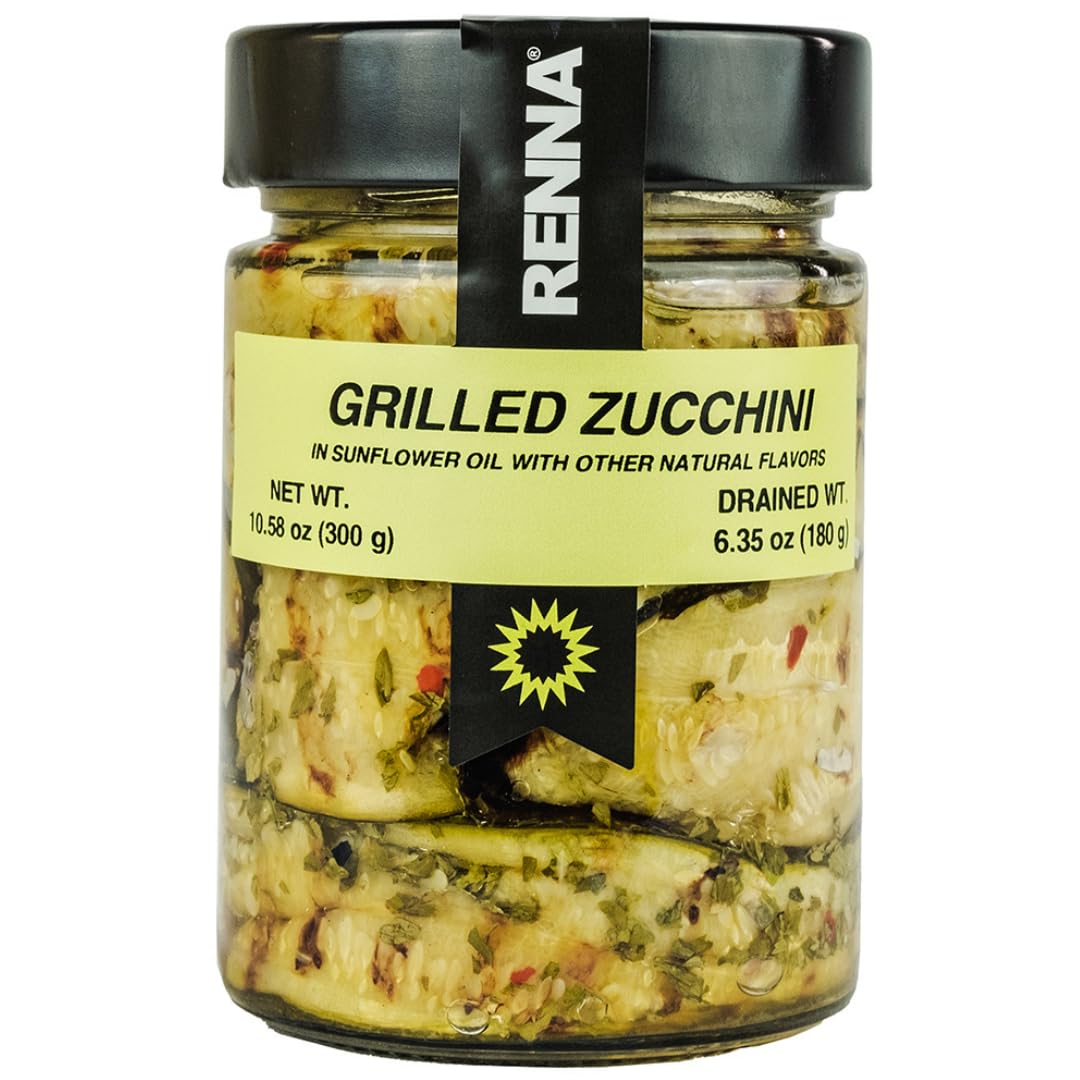 Renna,-Calabacín-a-la-parrilla-adobado-en-aceite-(10.58-oz),-listo-para-auténtica-858