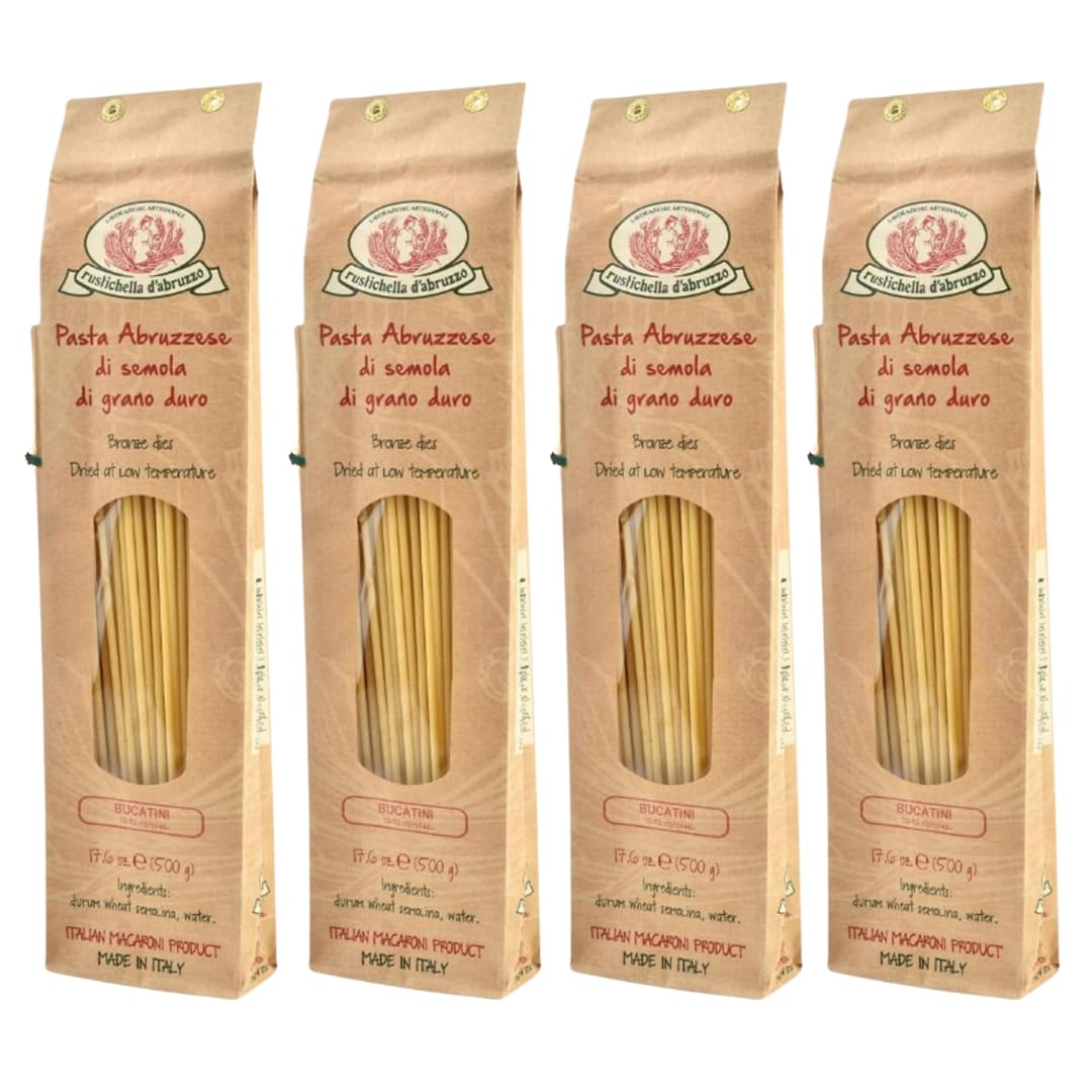 Rustichella-d'Abruzzo-Bucatini-(Pack-of-4),-500g-Each---Italian-168
