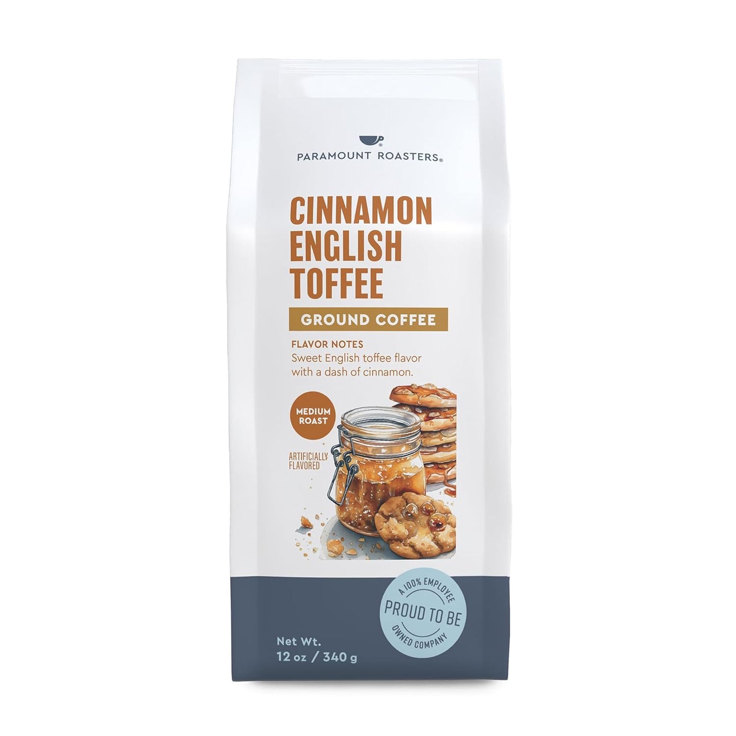 Paramount-Roasters-Cinnamon-English-Toffee-Flavored-Ground-Coffee,-1-12oz-bag,-Medium-Roast-(Paramount-1185