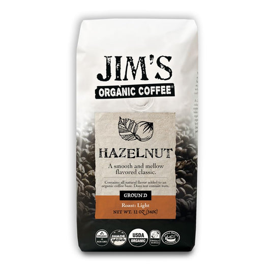 Jim’s-Organic-Coffee-–-Hazelnut,-All-Natural-Flavored-Blend-–-Light-Roast,-Ground-2561