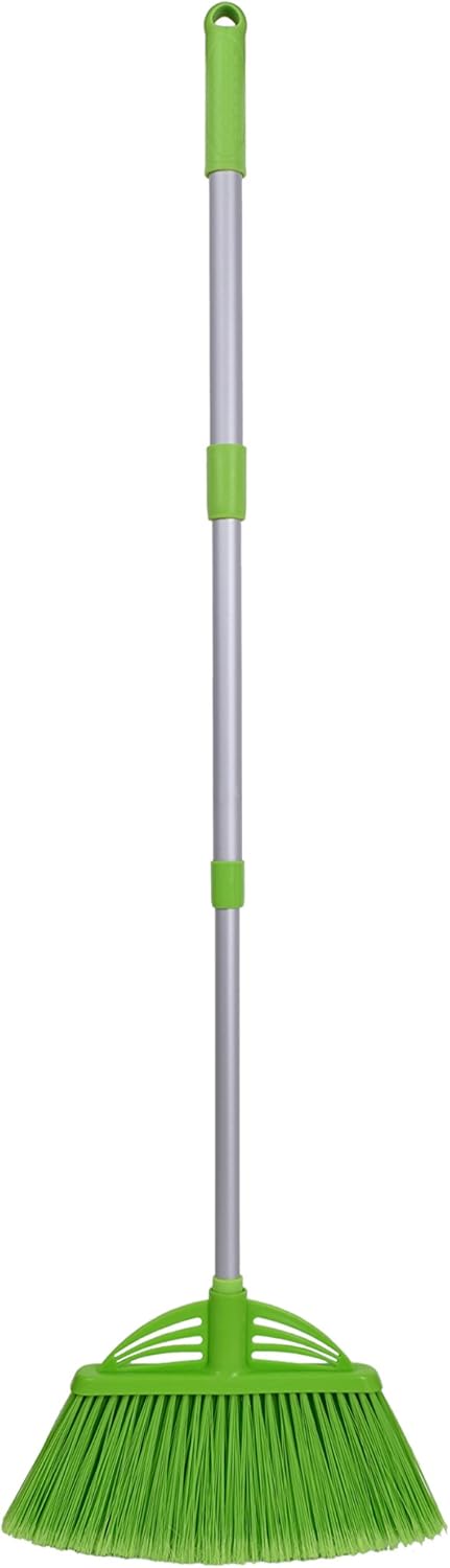 Three-Section-Telescopic-Aluminum-Alloy-Rod-Long-Handled-Broom?Green?-------2142