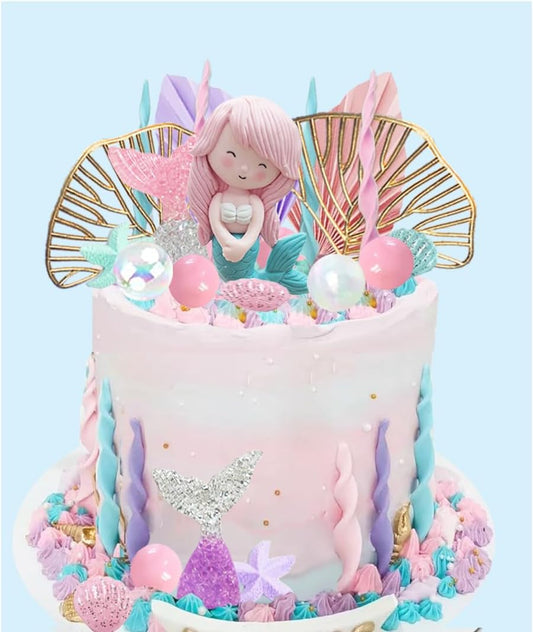Mermaid-Cake-Topper-Under-The-Sea-Cake-4362