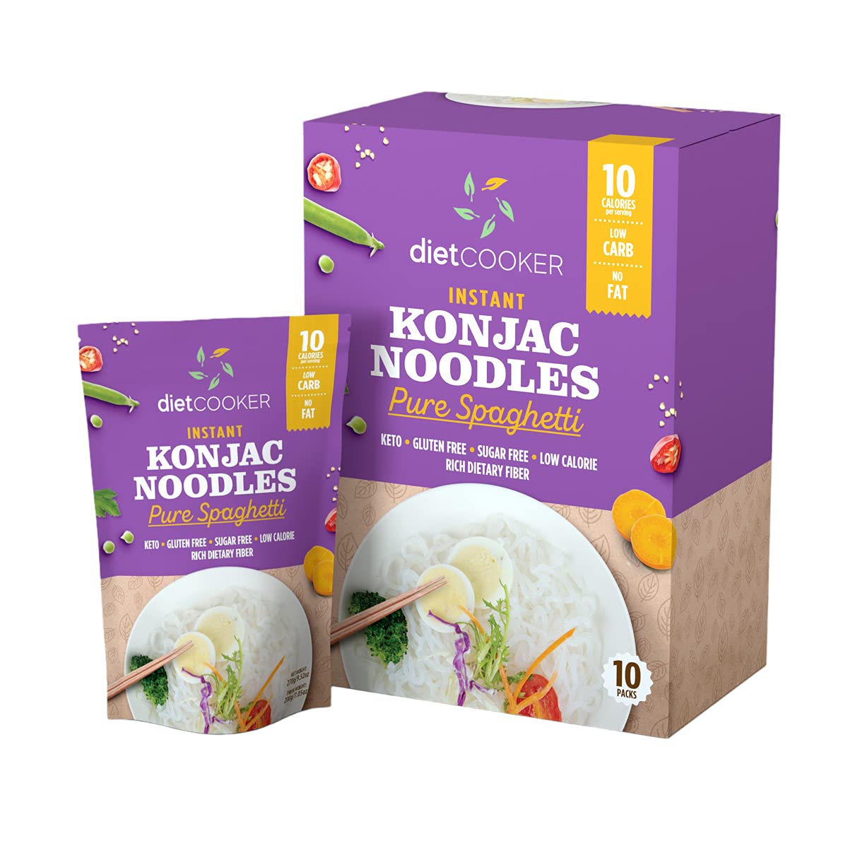 (Pack-of-10)-DIET-COOKER-Premium-Shirataki-Noodles,-1180