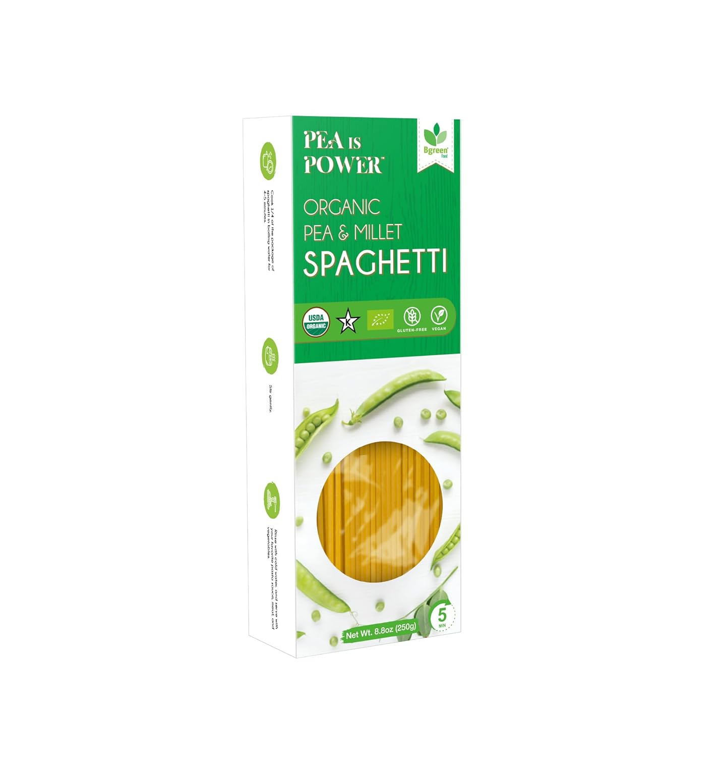 Organic-Food---Organic-Pea-&-Millet-Spaghetti,-546