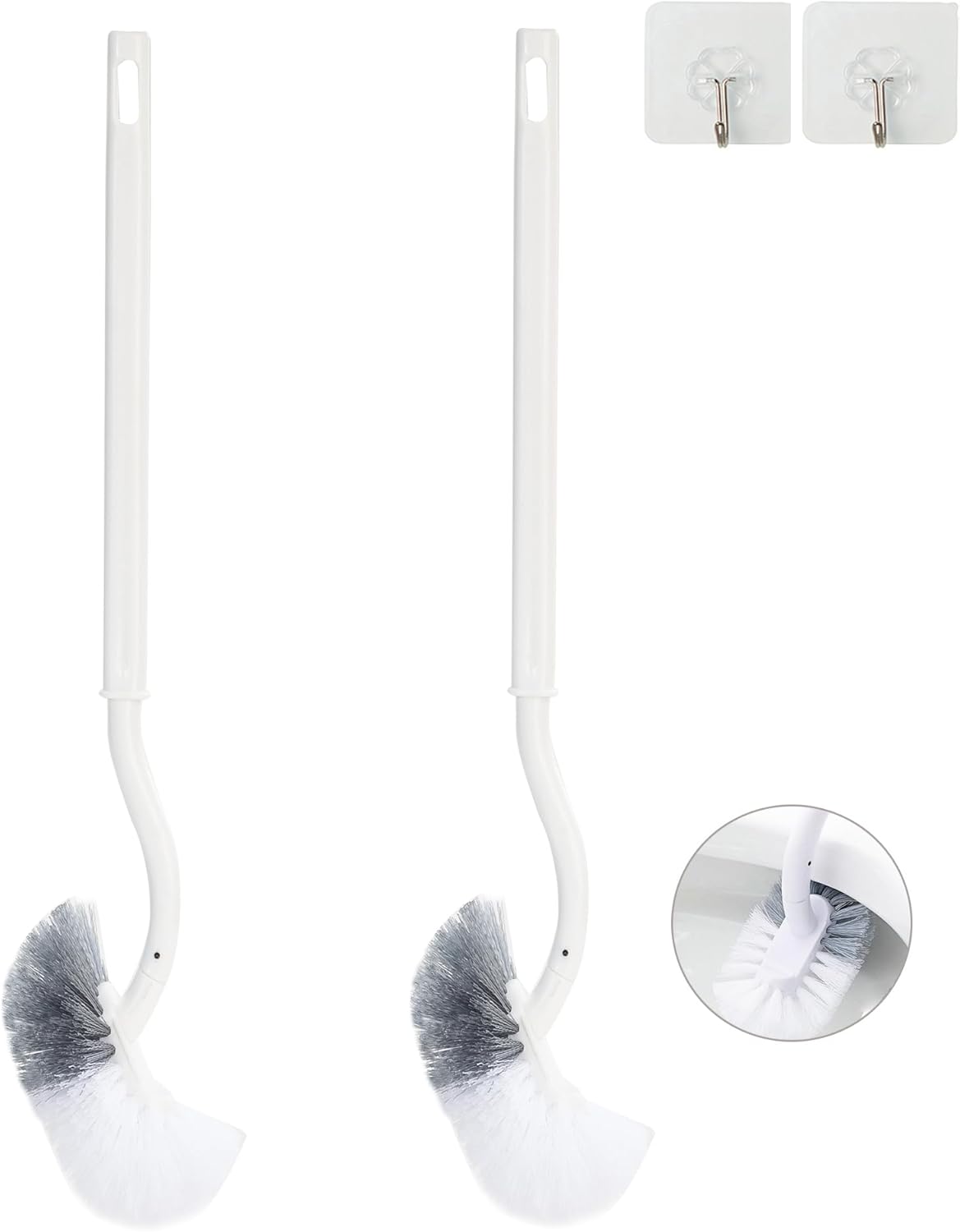 2-Pack-Curved-Toilet-Bowl-Brush-Without-Holder-for-Bathroom,-3009