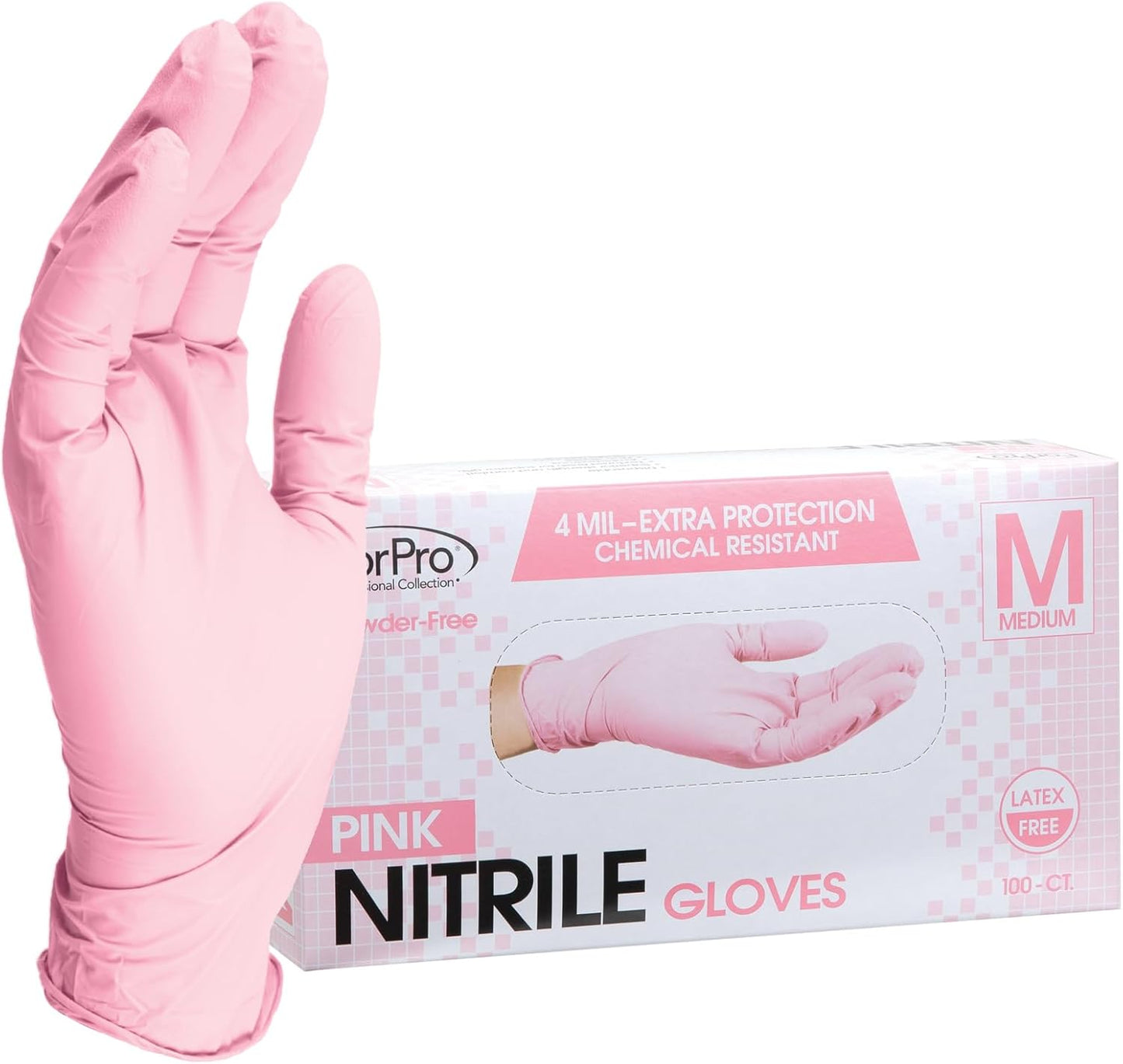 ForPro-Professional-Collection-Disposable-Nitrile-Gloves,-Chemical-Resistant,-Powder-Free,-Latex-Free,-4476