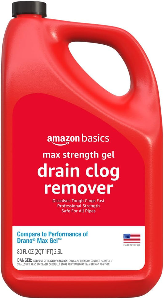 Amazon-Basics-Max-Strength-Drain-Cleaner-Gel,-Hair-Clog-Remover,-Dissolves-Grease,-Safe-on-All-2059